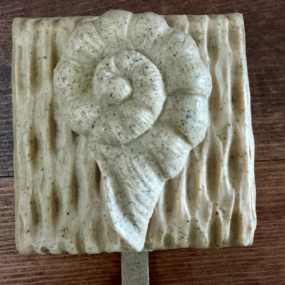 Coastal Seashell Wall Hooks Set of 3 Resin Starfish Conch Shell Towel Hanger VTG